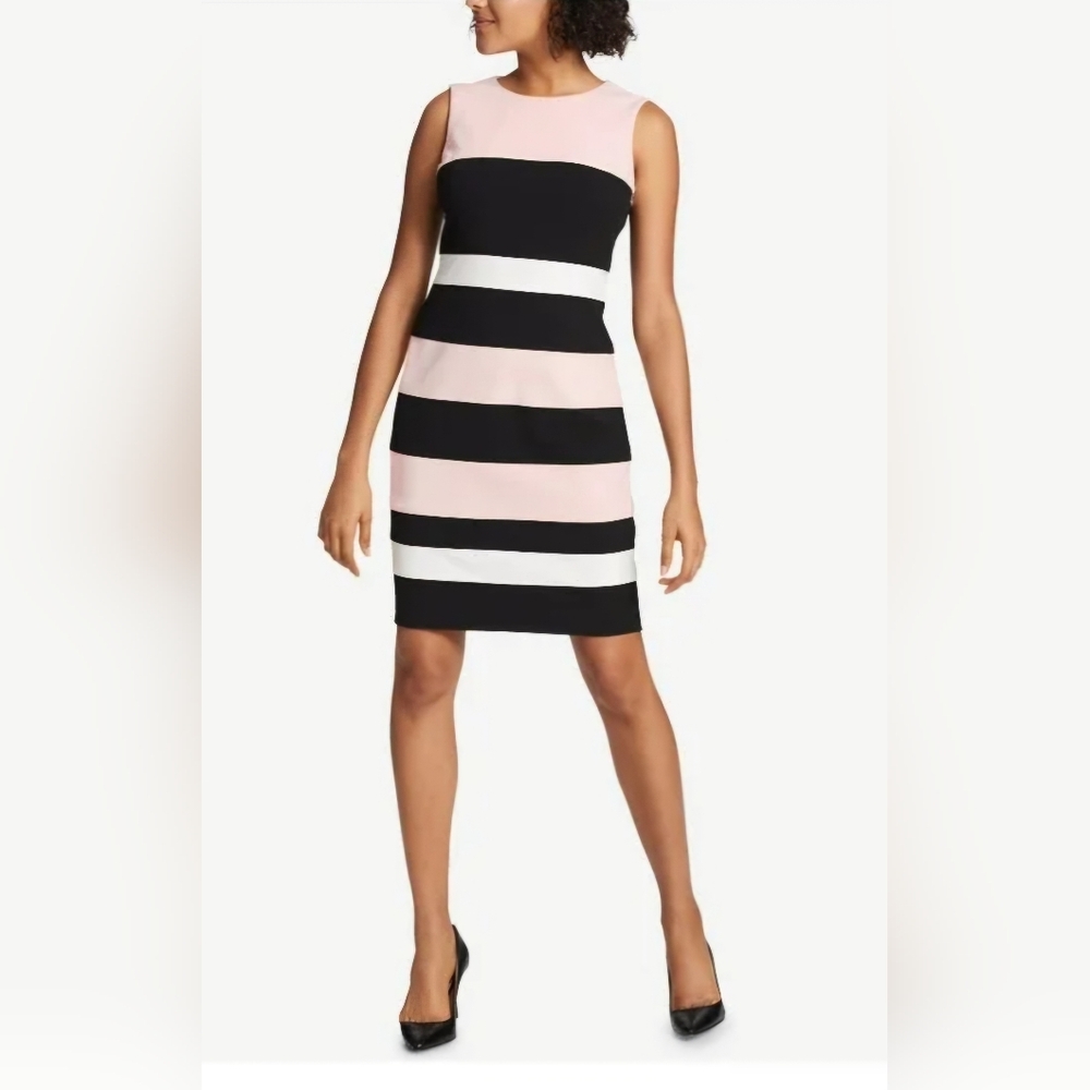 Tommy Hilfiger color block striped dress